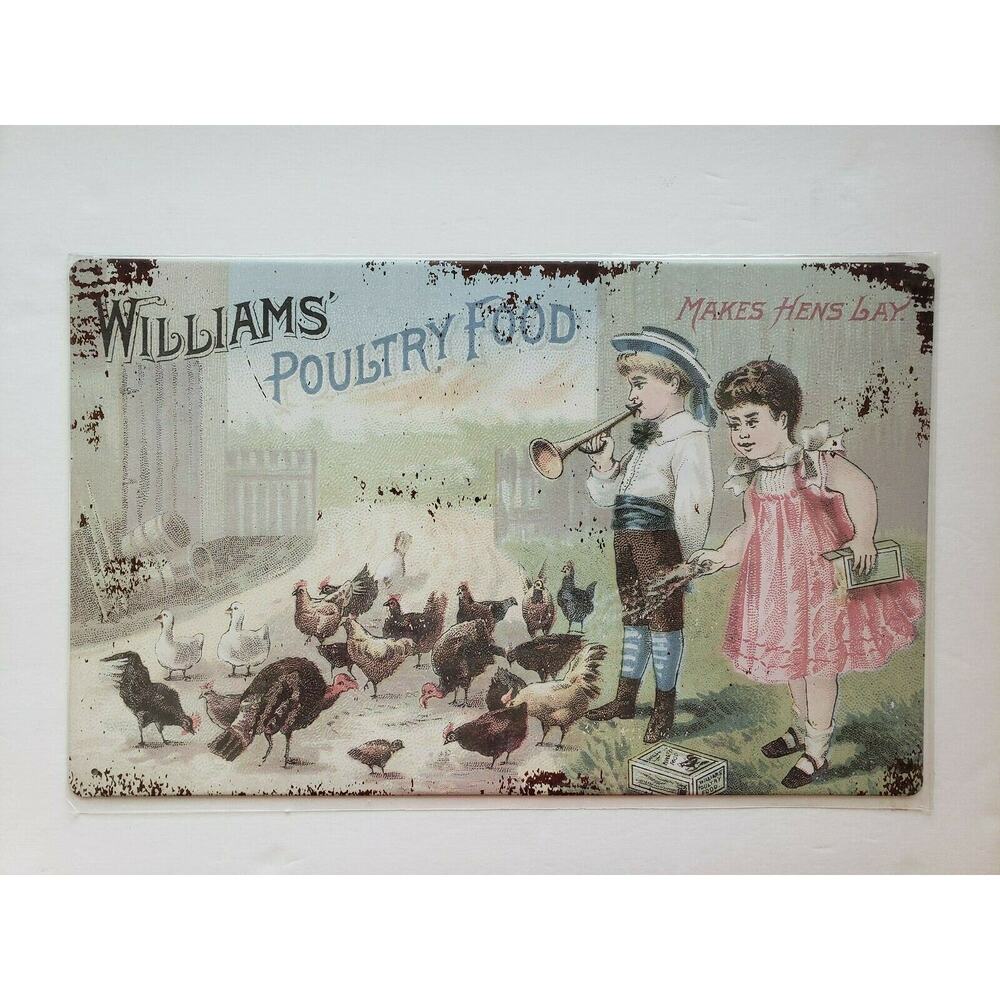 Wiilliams' Poultry Food Ohio Wholesale‎ Inc 16x10 Rustic Retro Metal Signs 28990
